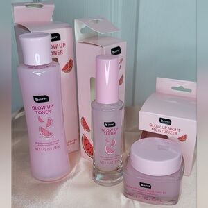 Pure Skin Care Glow Up Toner, Serum, & Moisturizer Hyaluronic Watermelom Extract